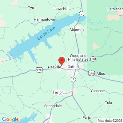 Map to  office in Oxford, MS