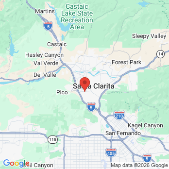 Map to Newhall Dental Arts office in Santa Clarita, CA