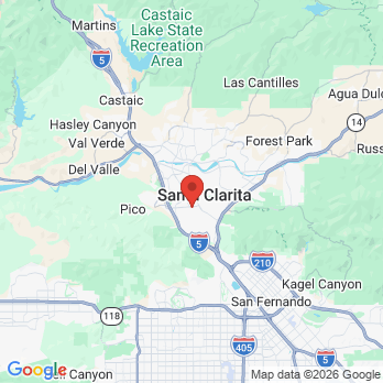 Map to Kidz Dental Care office in Newhall, CA