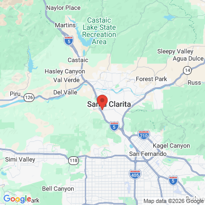 Map to Smile Design of Santa Clarita office in Santa Clarita, CA