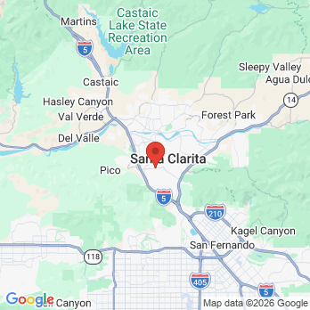 Map to Woolard Dental office in Valencia, CA