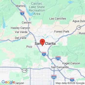 Map to Golden Oak Dental Group office in Santa Clarita, CA