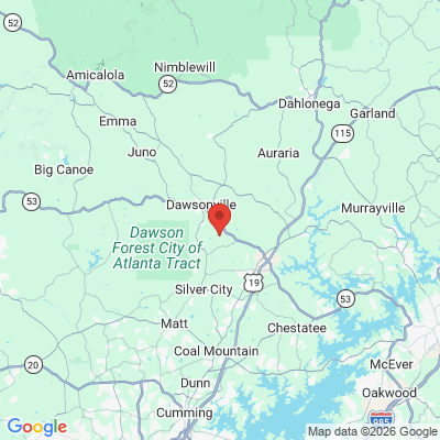 Map to  office in Dawsonville, GA