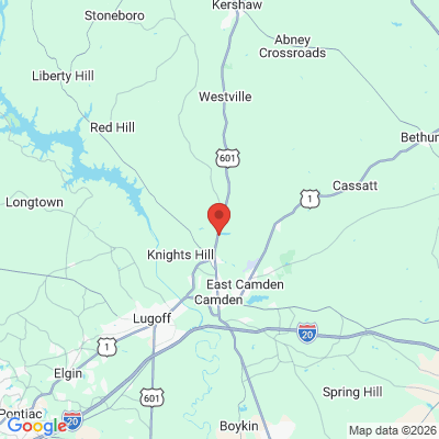Map to  office in Camden, SC