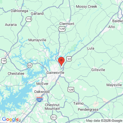 Map to  office in Gainesville, GA