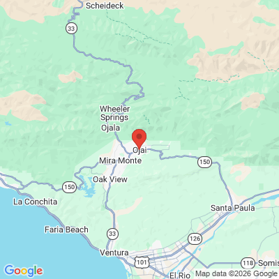 Map to  office in Ojai, CA