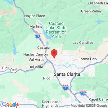 Map to Copper Canyon Dentistry office in Santa Clarita, CA