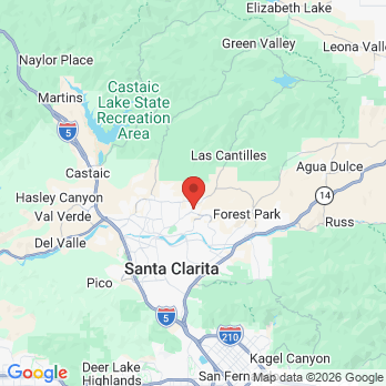 Map to Harmony Dental Care office in Santa Clarita, CA