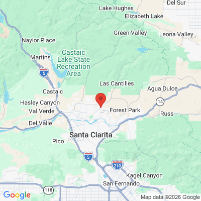 Map to Harmony Dental Care office in Santa Clarita, CA