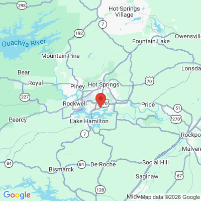 Map to  office in Hot Springs, AR