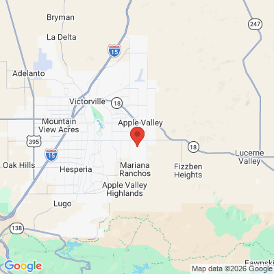 Map to  office in Apple Valley, CA