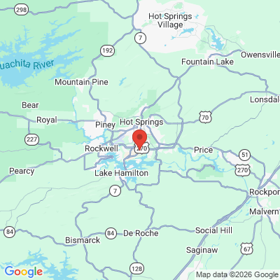 Map to  office in Hot Springs, AR