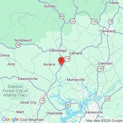Map to  office in Dahlonega, GA