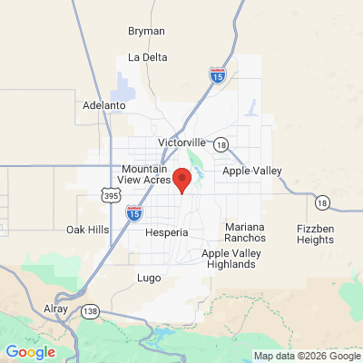 Map to  office in Hesperia, CA
