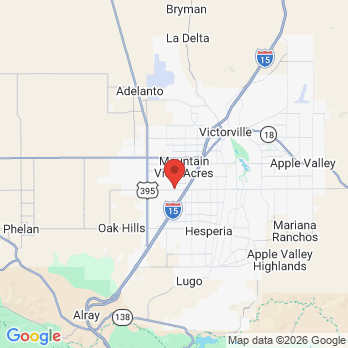 Map to Liberty Village Dental Care office in Victorville, CA
