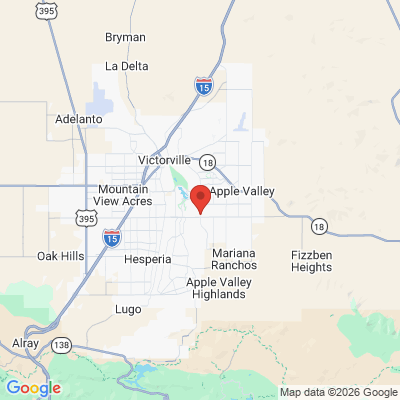 Map to  office in Apple Valley, CA