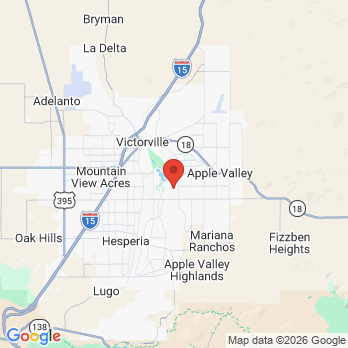 Map to elite dental office in Apple Valley, CA
