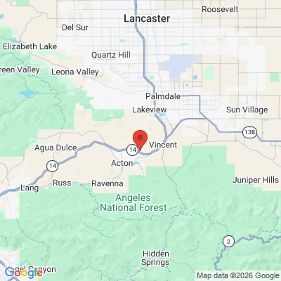 Map to Acton Family Dental General Dentist and Emergency Dentist office in Acton, CA