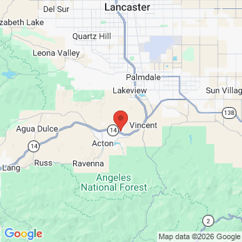 Map to Acton Family Dental General Dentist and Emergency Dentist office in Acton, CA