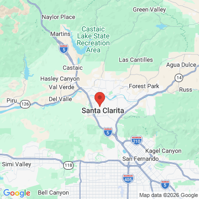 Map to Santa Clarita Dental office in Santa Clarita, CA