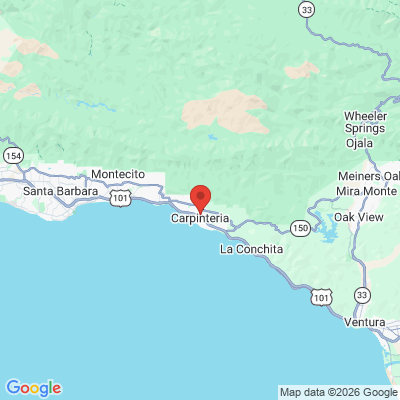 Map to  office in Carpinteria, CA