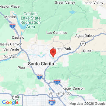 Map to Perfect Smiles Dental Studio office in Canyon Country, CA