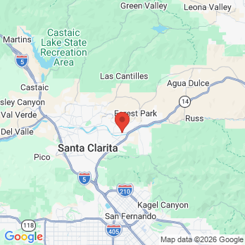 Map to Canyon Country Dental Care office in Canyon Country, CA