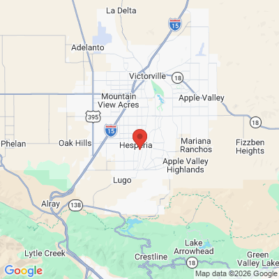 Map to  office in Hesperia, CA