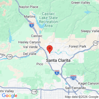 Map to Sierra Dental Practice office in Santa Clarita, CA