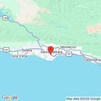 Map to Santa Barbara Smiles Dentistry office in Santa Barbara, CA