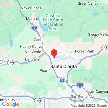Map to comfort dental center office in Valencia, CA