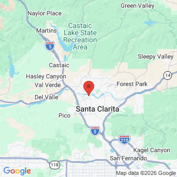 Map to Cinema Dental Care office in Valencia, CA