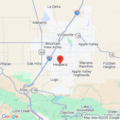 Map to  office in Hesperia, CA