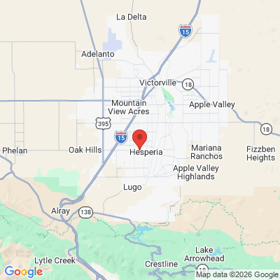 Map to  office in Hesperia, CA
