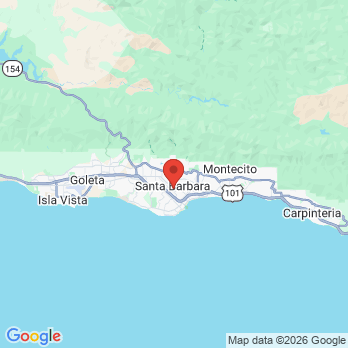 Map to Weiser & Grant Dentistry office in Santa Barbara, CA