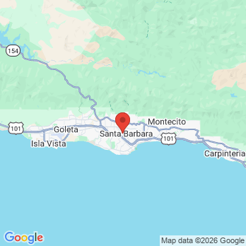 Map to Santa Barbara Dental Spa office in Santa Barbara, CA