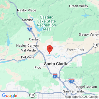 Map to Bridgeport Aesthetic Dentistry office in Santa Clarita, CA