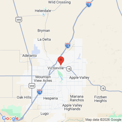 Map to Andrew S. Lee DMD, Inc. office in Apple Valley, CA