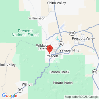 Map to Hooper Family Dental office in Prescott, AZ