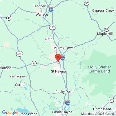 Map to  office in Burgaw, NC