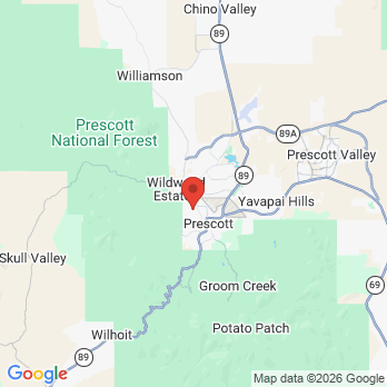 Map to Pineview Family Dental office in Prescott, AZ