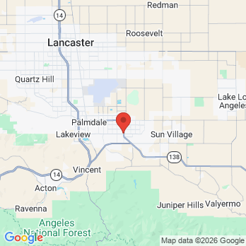 Map to Premier Dental Suite office in Palmdale, CA