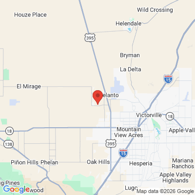 Map to  office in Adelanto, CA