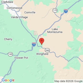 Map to Verde Smiles office in Camp Verde, AZ