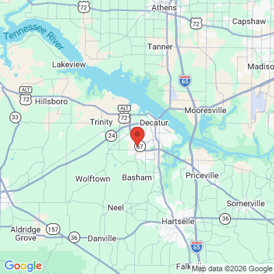 Map to  office in Decatur, AL