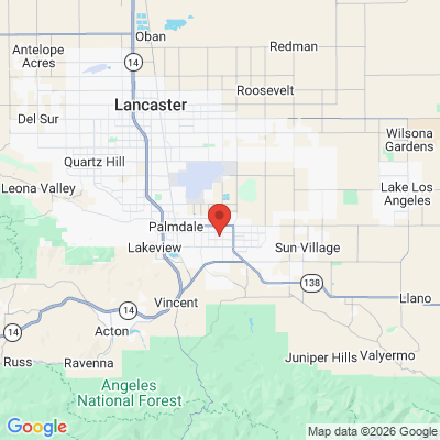 Map to  office in Palmdale, CA