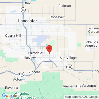 Map to FIRST CLASS DENTAL office in Palmdale, CA