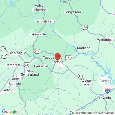 Map to  office in Toccoa, GA