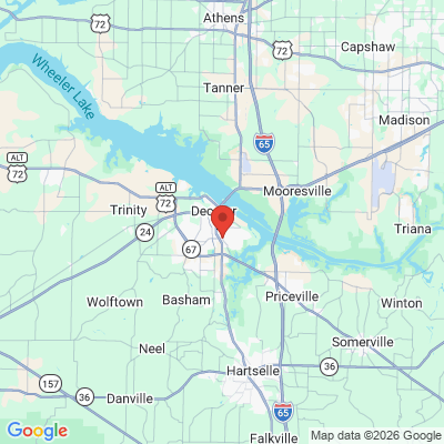 Map to  office in Decatur, AL