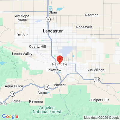 Map to  office in Palmdale, CA